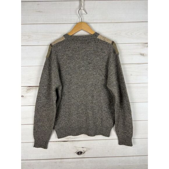 VTG Kennington Sweater Mens XL Multicolor V Neck Wool Blend Grandpa Geometric - Picture 2 of 6